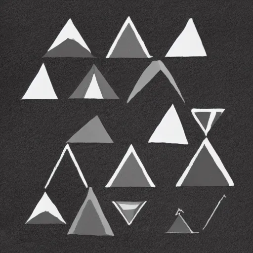 Prompt: a lot of triangles