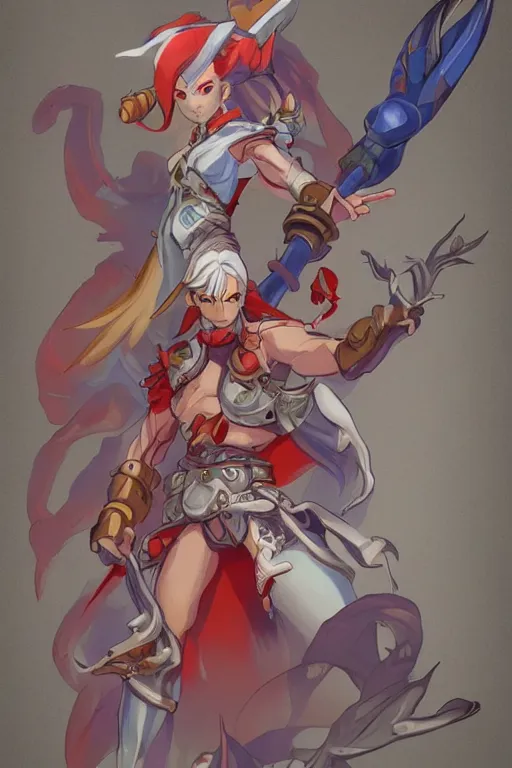 Prompt: character of breath of fire 4 by the artist Alessandro pizzi . Rendering the full body . Sharp focus, full of details, by utsurowazaru mono and Jason Nguyen , art book, trending on artstation and cell shading