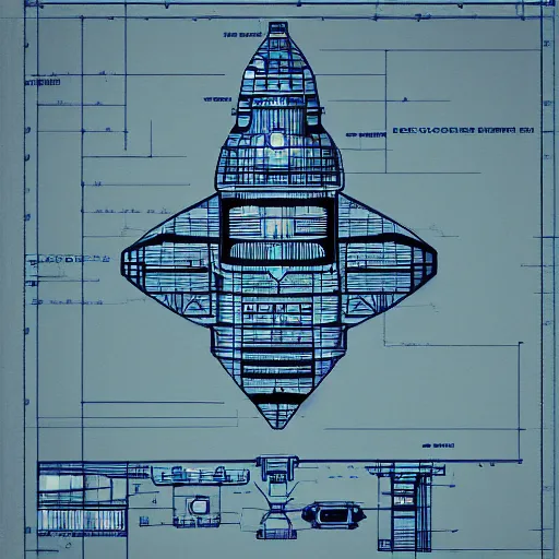 Image similar to spaceship blueprint