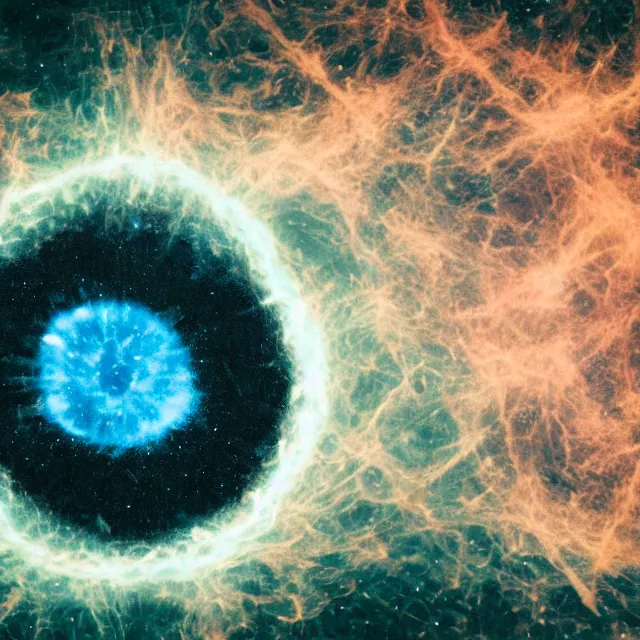 Image similar to photography of a supernova in a petri dish, mitose, studio backgrund