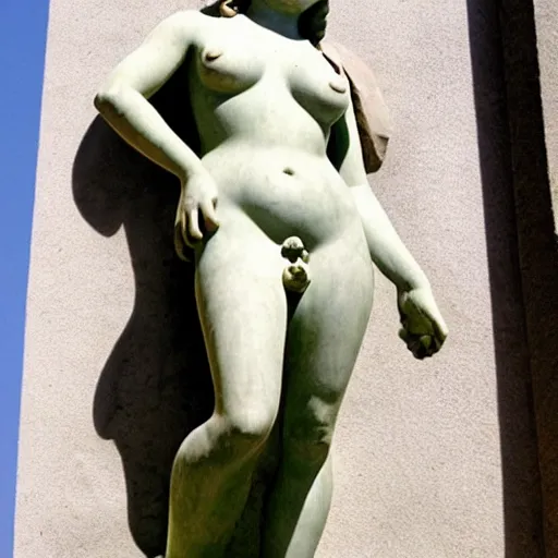Prompt: pippi as the Venus de Milo statue