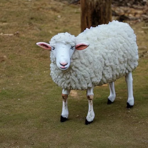 Prompt: anthropomorphic sheep