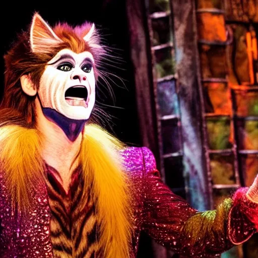 Image similar to jim carrey in cats the musical