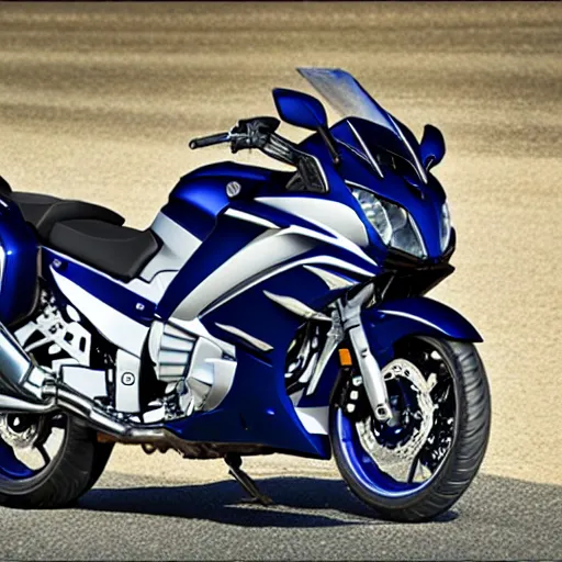 Image similar to yamaha FJR1300, award winning, 8k