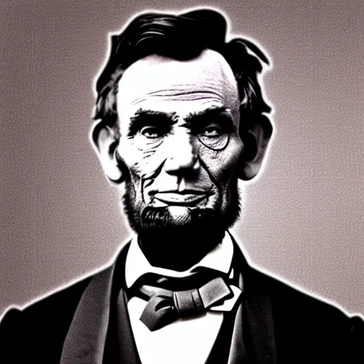 Prompt: Abraham Lincoln as a member of NWA, promotional poster