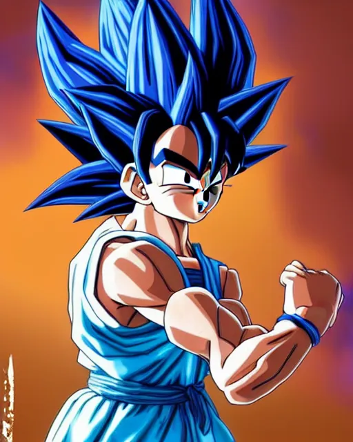 ArtStation - Dragon Ball Goku ssj Blue concept art