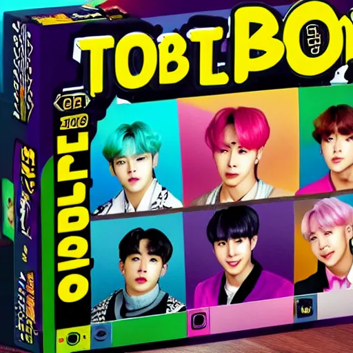 Image similar to bts k - pop the boardgame, spiel des jahres, boardgamegeek