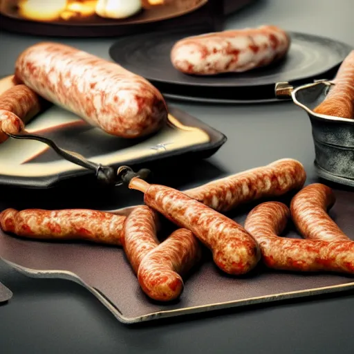 Prompt: harry potter and gifts of sausage, octane render