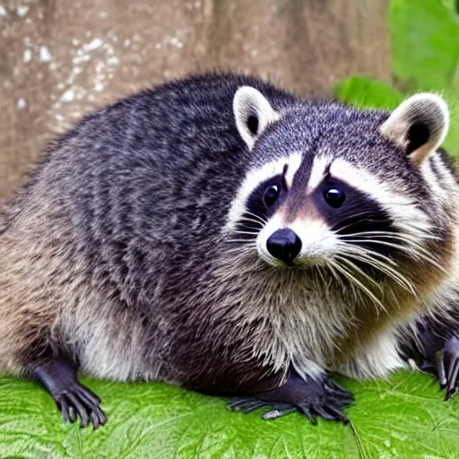 Image similar to “a raccoon mixed with a seal”