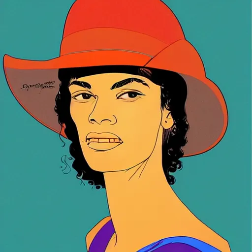 Image similar to “ rosario dawson retro minimalist portrait by jean giraud, art of moebius, sharp, smooth face, comic, 8 k ”