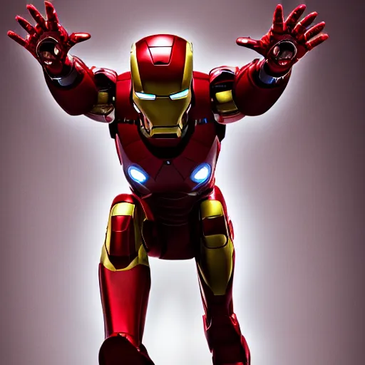 Prompt: jerry seinfeld as iron man, still from marvel avengers movie, cinematic lighting, portrait, high definition, 8 k, hyperrealism, extremely detailed