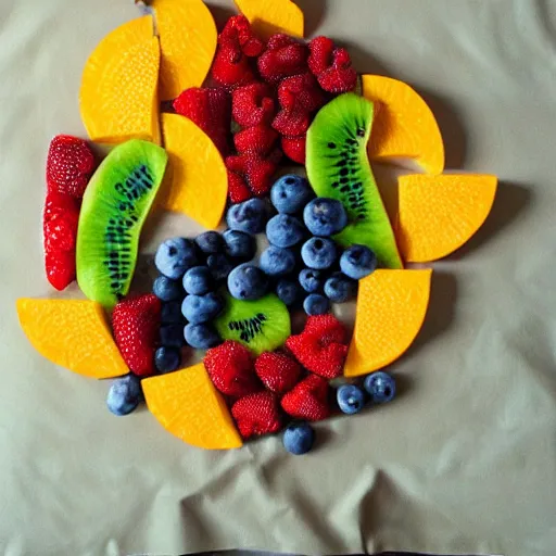 Image similar to fruit art of nine eleven