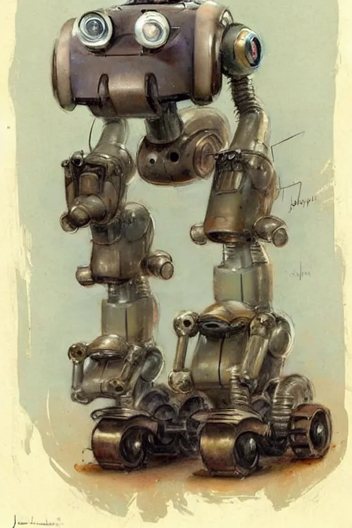 Image similar to (((((1950s inventors workshop full of robots . muted colors.))))) by Jean-Baptiste Monge !!!!!!!!!!!!!!!!!!!!!!!!!!!