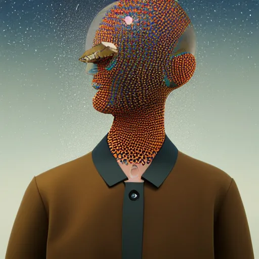 Prompt: utopian Galaxy, Louis Vuitton raf simons fashion couture, intricately detailed tiny humanoid inside a hourglass in the style of Emiliano Ponzi and Chris Ware, futuristic 1990s contemporary art, sci-fi,eye glass, inside view, humanoid pov, intricate artwork by Tooth Wu and wlop and beeple, octane render, trending on artstation, greg rutkowski very coherent symmetrical artwork, depth field, unreal engine, cinematic, hyper realism, high detail, octane cinema 4D render, A24 cinematography, 8k