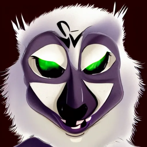 Image similar to Mort the lemur from DreamWorks Madagascar lord Voldemort fusion