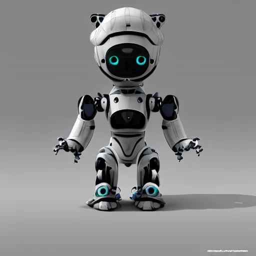 Image similar to robot dog, 3d render,unreal engine