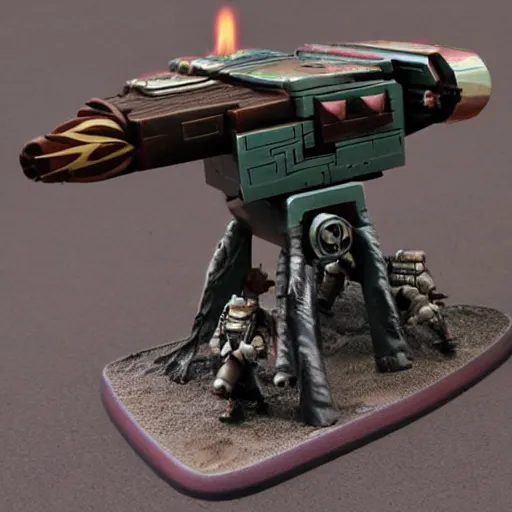 Image similar to Laser Turret, Desert Planet, War, Star Wars, Warhammer 40k