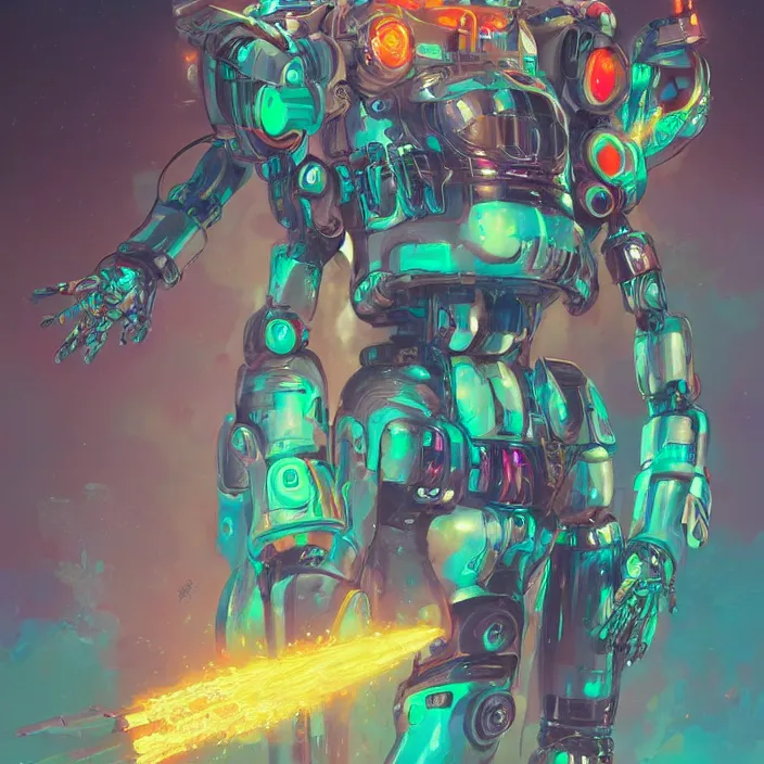 Prompt: Y2K Kaybug hyperpop glitchcore mecha, robot character design, by Klimt Murakami dan Mumford and Peter Mohrbacher, artstation cgsociety