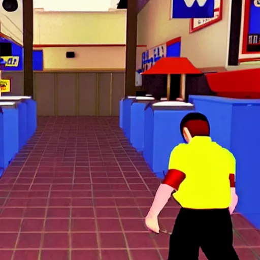 Image similar to a still of the movie punch - drunk love, 1 9 9 7 blast corps graphics nintendo 6 4 visuals aesthetic