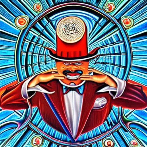 Melting Rich Uncle Pennybags Painting By Alex Grey Stable Diffusion