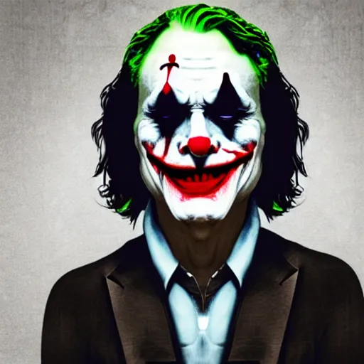 Image similar to joker, smiling, unnatural grin, horror, creepy, smoke, black, dark, glow