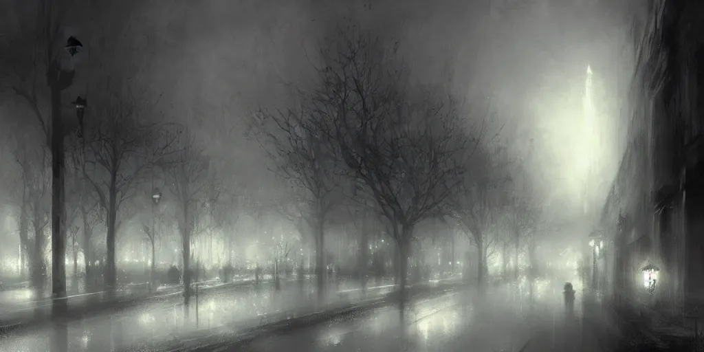 Image similar to city of sad shadows, digital art by chris cold, - h 6 4 0