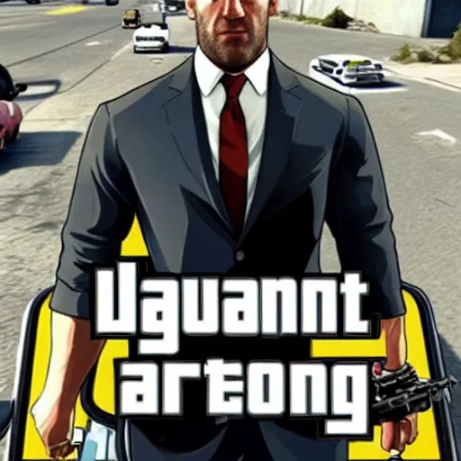 Image similar to jason statham in gta v loading screen