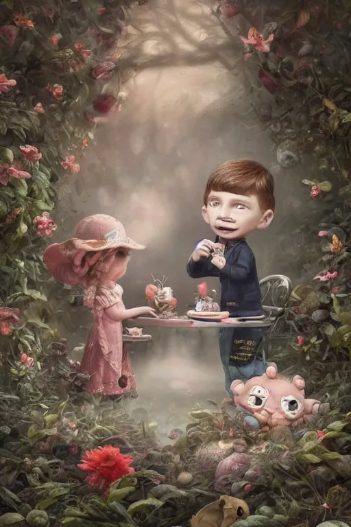 Prompt: max verstappen and louis hamilton, beautiful, attractive, extremely cute, illustration concept art by nicoletta ceccoli, mark ryden, lostfish, detailed and intricate environment, 8 k resolution, hyperrealistic, octane render