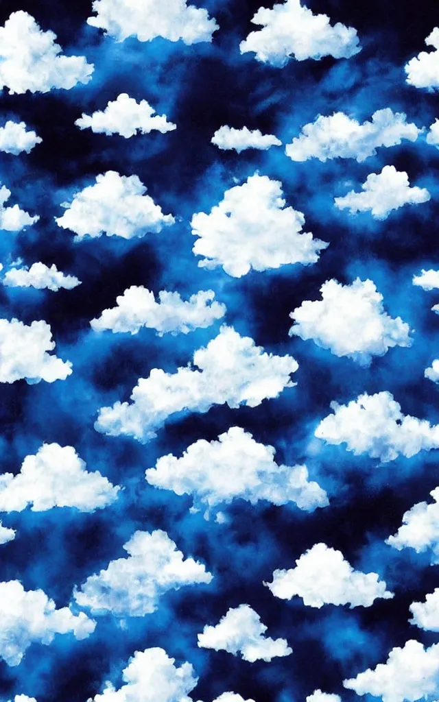 Prompt: blue and white airbrushed clouds black background, airbrush fantasy 80s, masterpiece