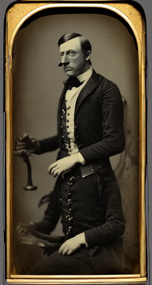 Image similar to a highly detailed digital collodion photograph, a portrait of a duke