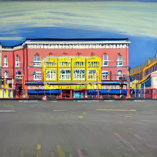 Image similar to Outside Brighton station painted by Wayne Thiebaud