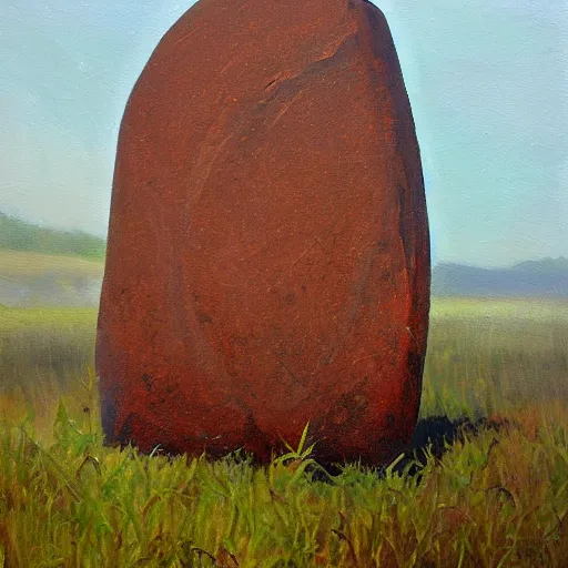 Image similar to runestone, oil painting