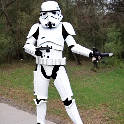 Image similar to beautiful anime girl in a stormtrooper costume