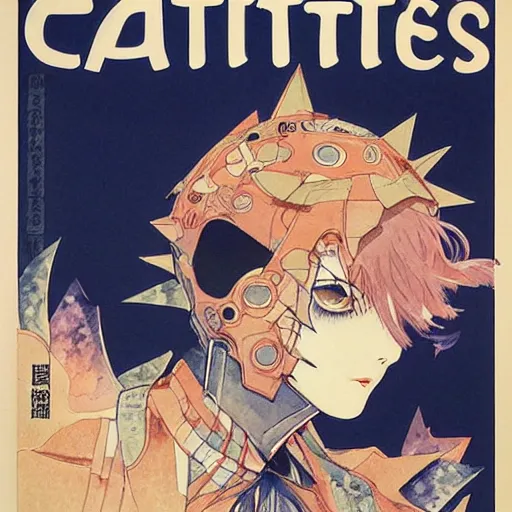 Image similar to CARTELES Magazine cover illustrated by Yoshitaka Amano. 1932. Acrylic and Watercolor on lithography paper.