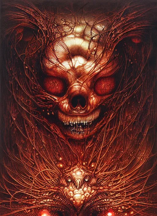 Image similar to spirit of Mickey mouse, highly detailed, art by Ayami Kojima, Beksinski, Giger