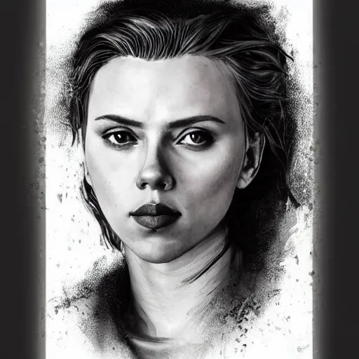 Prompt: portrait of scarlett johansson playing role of young nadezhda krupskaya, colourised, face portrait, epic, tragic, military art, fantasy, dieselpunk, hd shot, digital portrait, beautiful, artstation, comic style, by artgerm, guy denning, jakub rozalski, magali villeneuve and charlie bowater