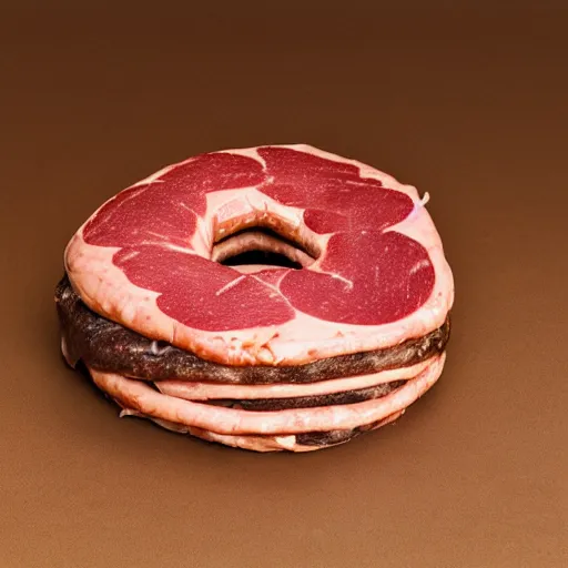 Image similar to torus made of meat