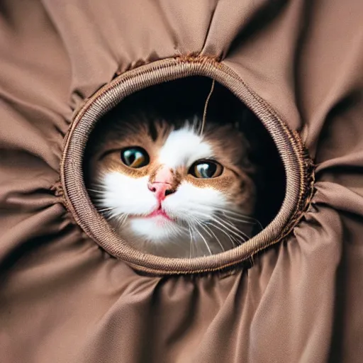 Image similar to a cat on a parachute