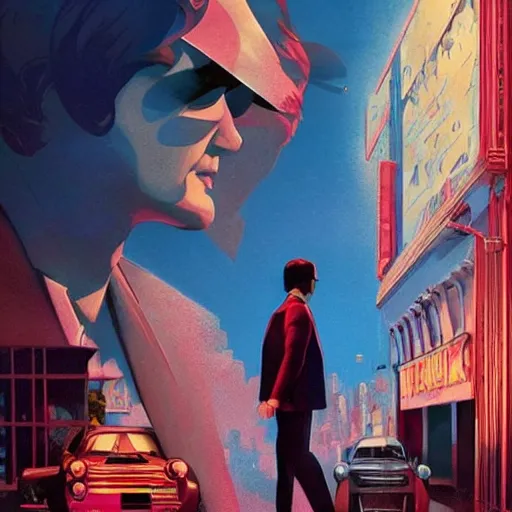 Prompt: scenes from the movie scarface as vintage poster art, coherent, intricate, elegant, volumetric lighting, sharp focus on scenery, digital painting, highly detailed, artstation, sharp focus, illustration by j scott campbell hsiao ron cheng, ngai victo