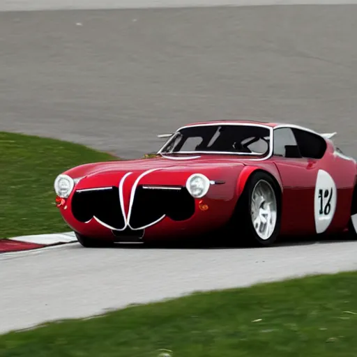 Prompt: Alfa Romeo project car, sports car, racing, HD