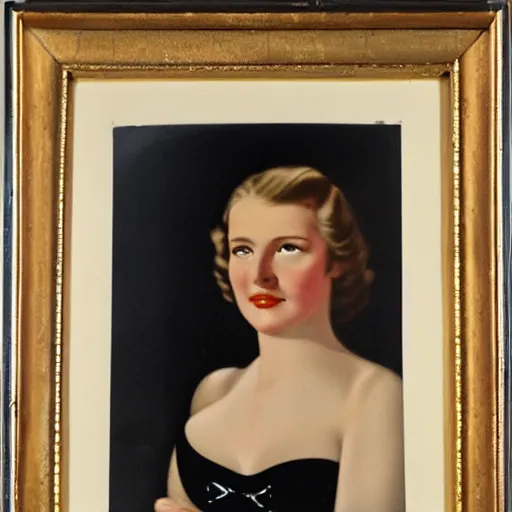Image similar to portrait of a beautiful german woman from 1 9 4 0