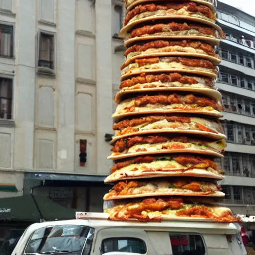 Image similar to the leaning tower of pizza