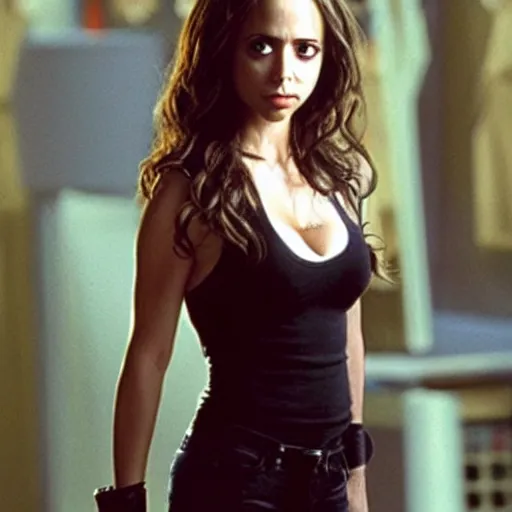 Image similar to Eliza Dushku as Faith from Buffy the Vampire Slayer