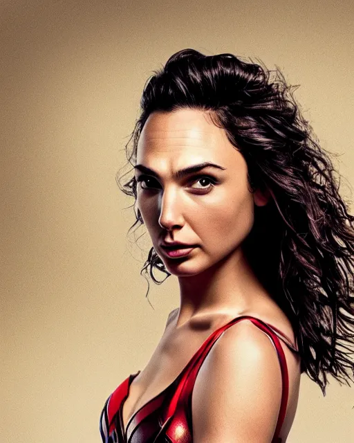 Image similar to gal gadot actress from death on the nil, movie, hyper realistic, hollywood promotional image, imax, 8 k