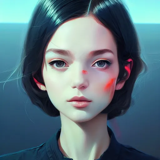 Image similar to a portrait of a beautiful nervous wreck, art by ilya kuvshinov and wlop and artgerm and josan gonzalez, magda torres gurza, digital art, highly detailed, intricate, sharp focus, trending on artstation hq, deviantart, pinterest, unreal engine 5, 4 k uhd image