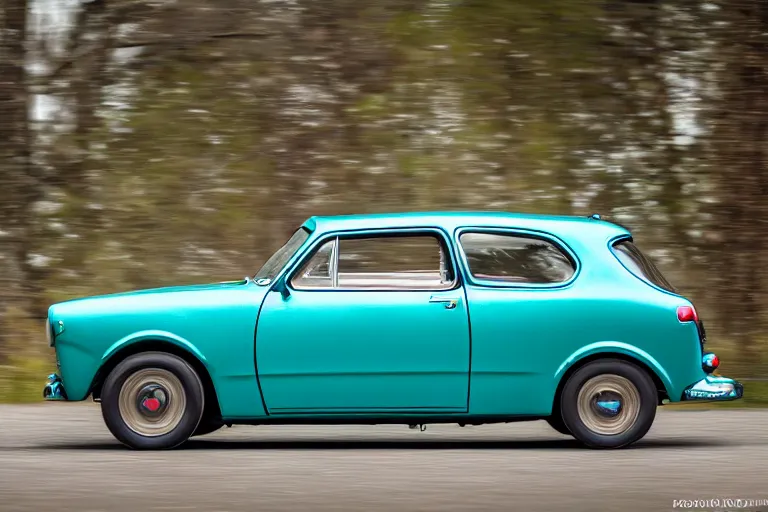 Prompt: 1 9 5 0 amc gremlin xf iq 4 1 5 0 mp 5 0 mm f 1. 4 iso 2 0 0 1 1 6 0 s natural light adobe photoshop adobe lightroom photolab affinity photo photo