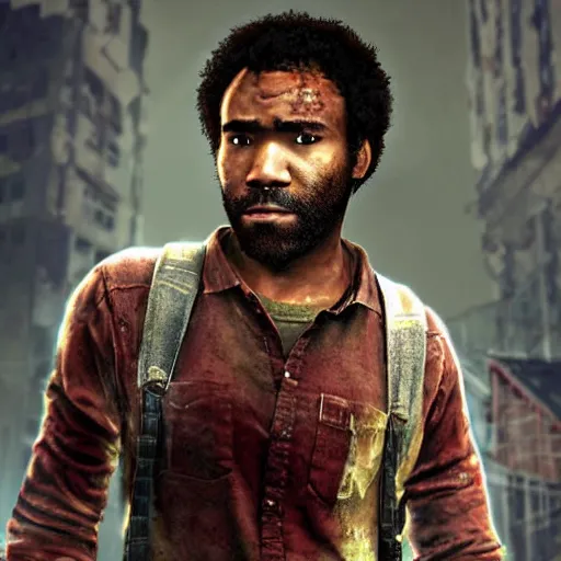 Image similar to donald glover as a character in the last of us