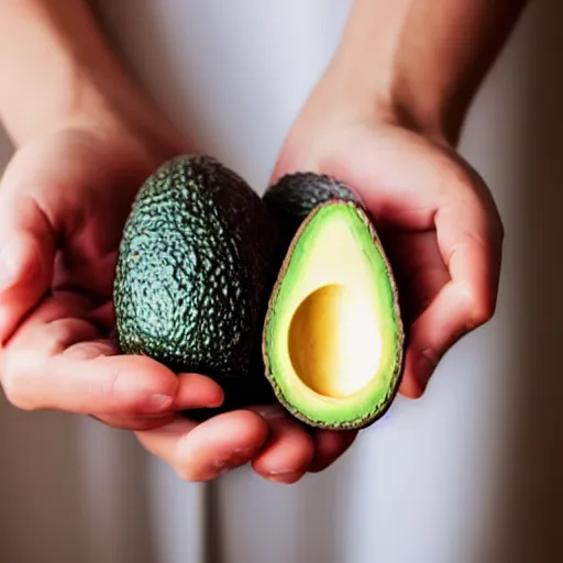 Image similar to hand holding an avocado