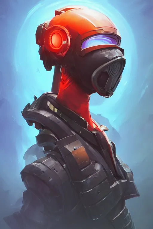 Image similar to epic mask helmet robot ninja portrait stylized as fornite style game design fanart by concept artist gervasio canda, behance hd by jesper ejsing, by rhads, makoto shinkai and lois van baarle, ilya kuvshinov, rossdraws global illumination radiating a glowing aura global illumination ray tracing hdr render in unreal engine 5