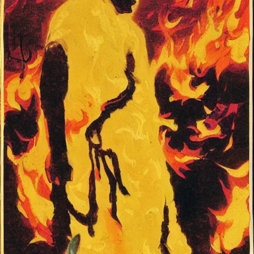 Image similar to the burning monk - malcom browne, 1 9 6 3